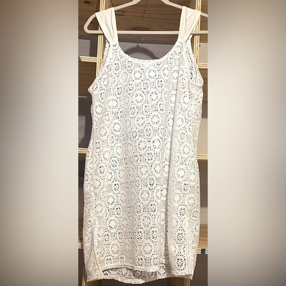 Jaclyn Smith White Mesh Swimsuit Cover-Up - Picture 3 of 5